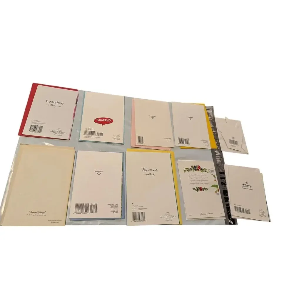 Lot 10 Birthday Cards Hallmark Shoebox Heartline Mixed‎ Designs with Envelopes